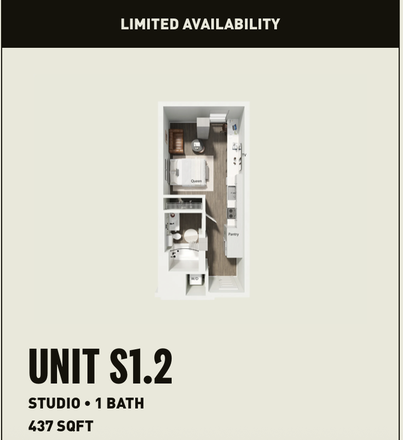 Full Kitchen, Queen Bed, TV, Pool view - Otto student living