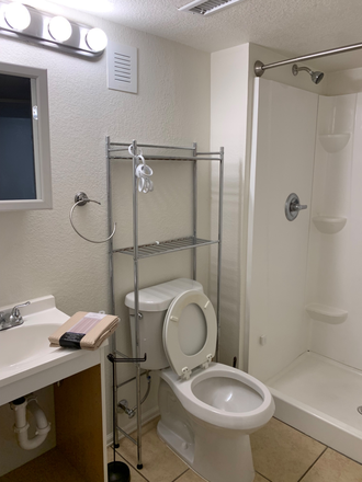 Bathroom/shower only, Toliet and vanity - Chateaux at Auroria Park Condo