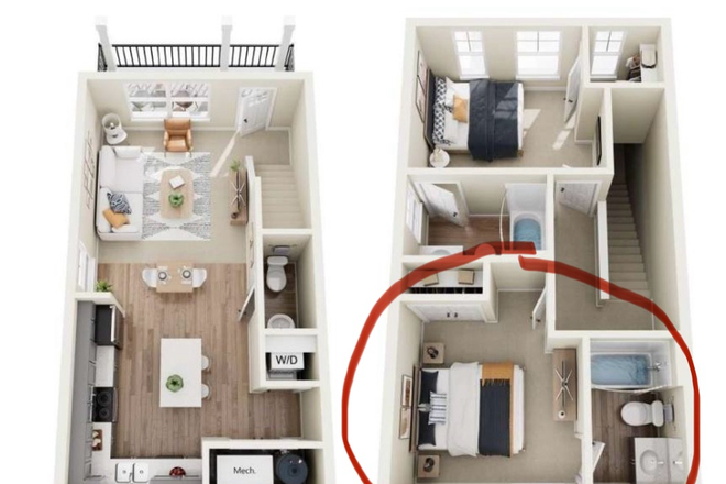 Layout - Apartment near campus