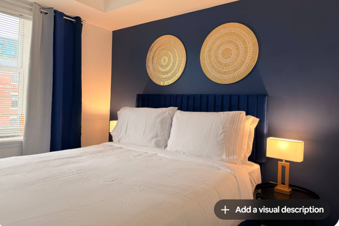 Bedroom - Luxury Condo In Federal Hill for Traveling Nurses and Healthcare Professionals