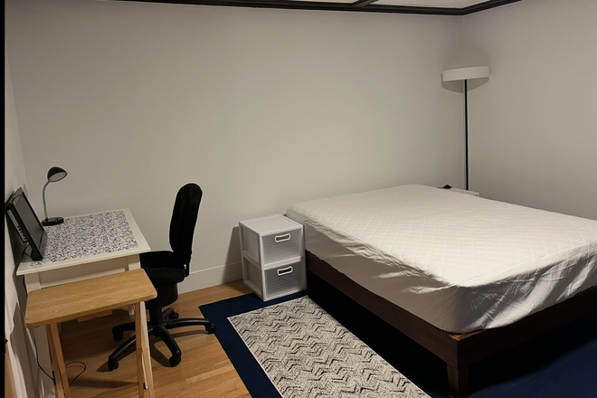 Available now. Upstairs bedroom #1.  (additional picture - rearranged) - 1 bedroom available in 4 bedroom house/2 bath shared house. Furnished. Utilities included