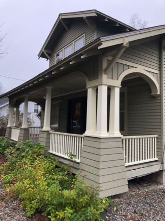 Outside, parking 2 - Spacious house for 5, convenient to UCONN, 84. Freshly renovated.