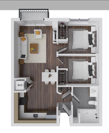 Floor plan - Mountainaire Apartments