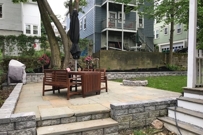 Backyard Patio and Firepit - Room Available To Rent In Brighton
