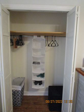 Closet Hall Bedroom No 1 - James Island furnished PRIVATE HOME