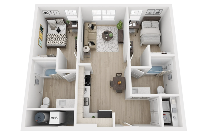 Floor plan Bedroom A - Looking for a Roommate at Fieldstone Artisan Graduate