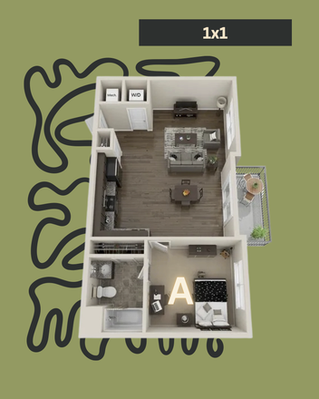 Floor Plan - The Blake Apartments