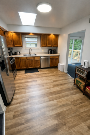 Kitchen with new appliances - 🌟 School Year Room Available: Upstairs Bedroom in a Great Girls’ Group House – Walk to Campus 🌟