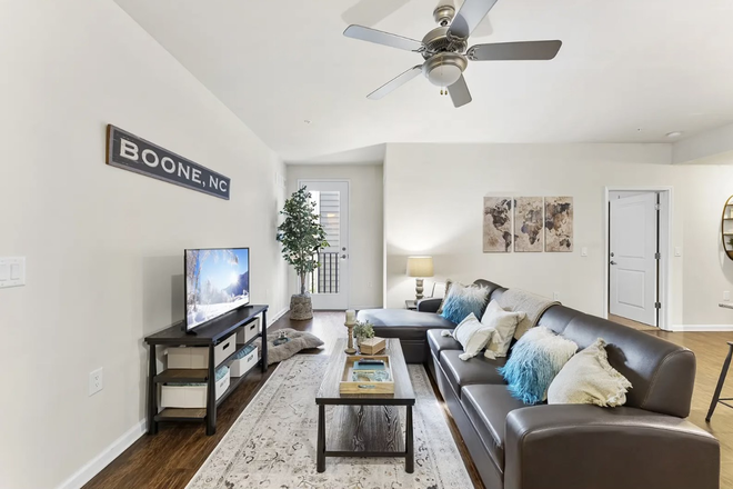 living room - The Standard Boone Poplar floor plan $959 a month, Extremely close to campus