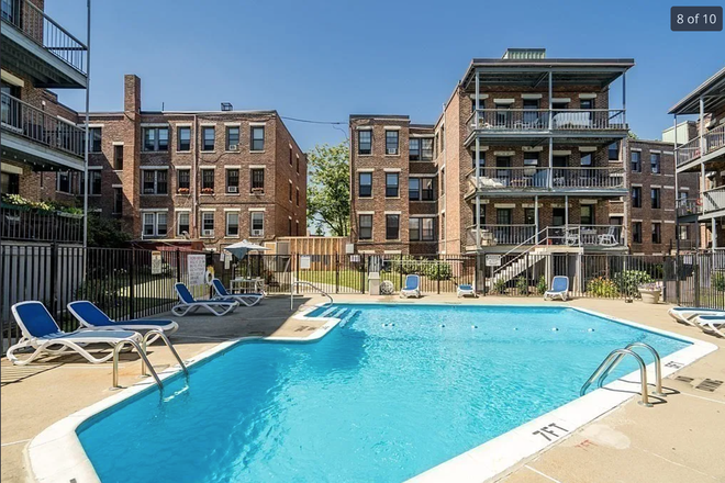 Private courtyard pool - 1 bedroom, 1 bathroom apartment in Brighton (Kinross Rd)