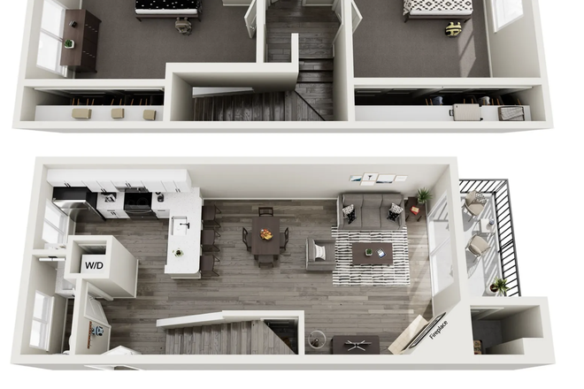 top veiw - Union Baseline One Bedroom Available Close To Campus