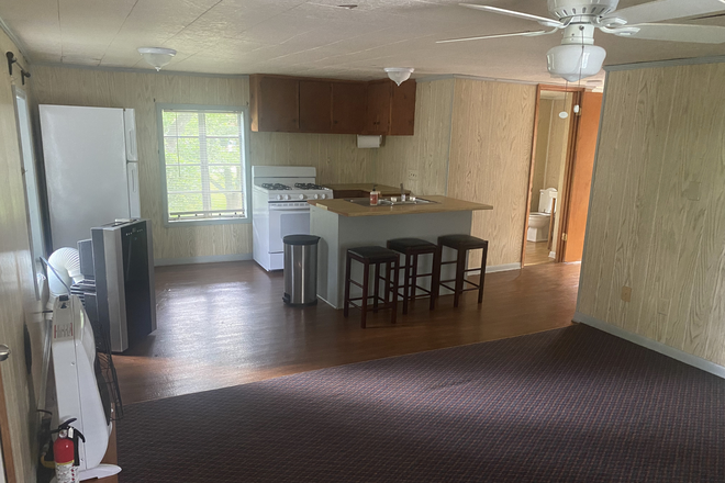 From entrance - 1 bedroom detached apartment in town