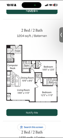 Floor plan - Spacious 2Bed 2 Bath Apartment available for lease.