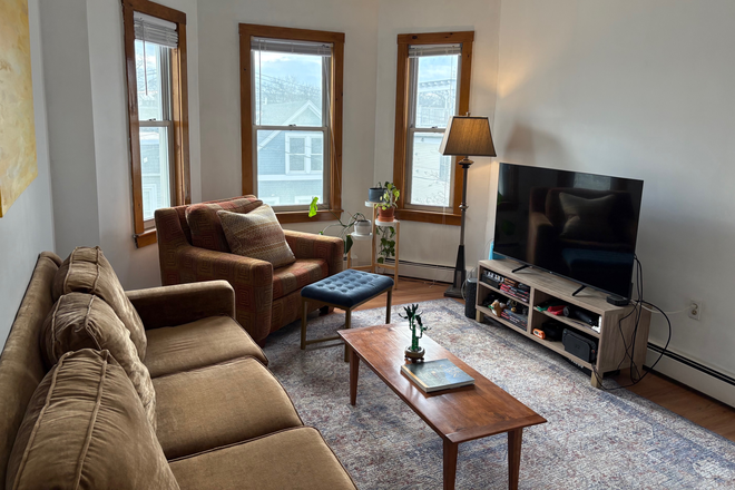 Living room - 2 bed, 1 bath close to campus and Central Square