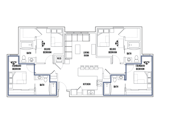 apartment floor plan - Skyview apartment