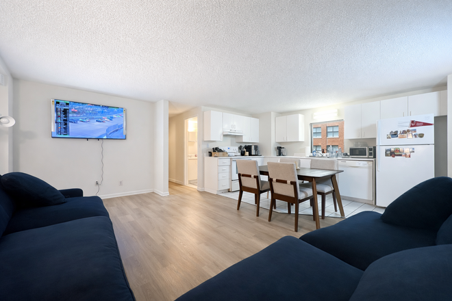 Kitchen/living space - Bedroom in 3 Bed / 2 Bath – Balcony, In-Unit W/D, Optional Covered Parking. Summer Sublet Apartments