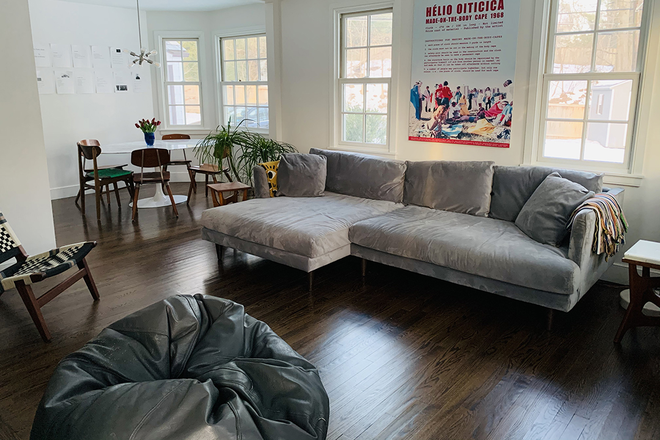 Living/dining room - Furnished 2BR house-S. Harrison St-Princeton with catsit