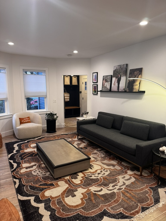 Living Room - Modern 4 Bedroom Condo two blocks from Tufts University