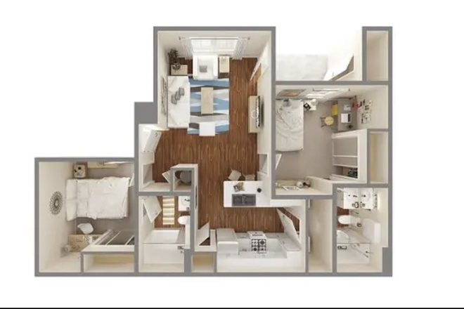 2x2 apartment - University Trails