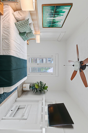 2nd Floor Master Bedroom Staged - 2nd and 3rd floor units in Duplex