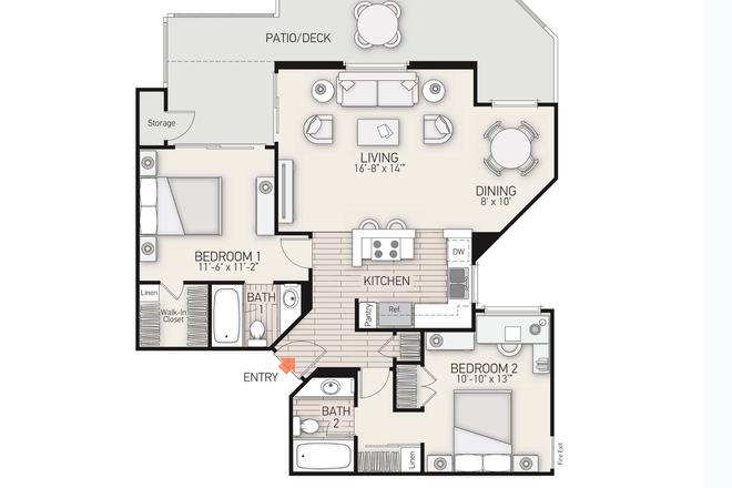 Plan E, Dartmouth Court - 2025-2026 UTC Dartmouth, shared housing for **female** students