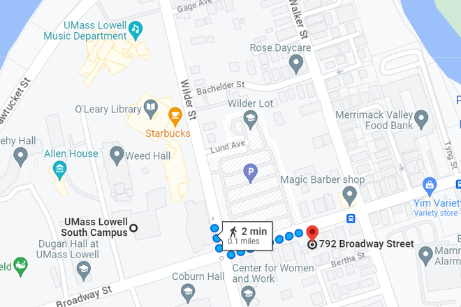 Map from property to umass - 3-bedroom 1 bath across from South Campus Apartments