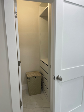 Walk in closet - Furnished Room + Private Bathroom in Coolidge Corner