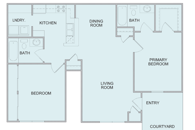 Balcony instead of courtyard - Monticello at Powhatan Apartment