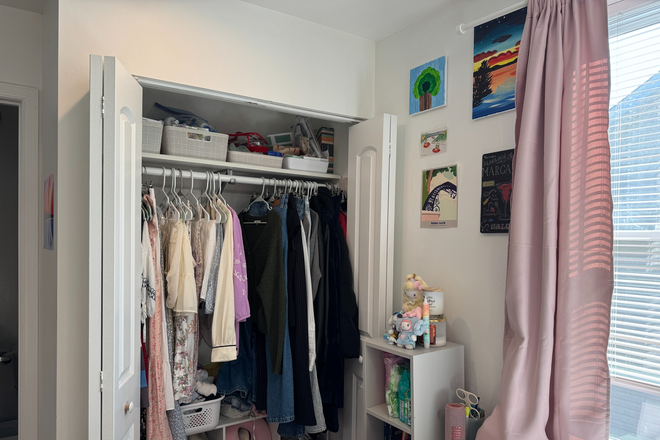 closet + shelves - Summer Sublet: Furnished Room w/ Private Bath & Kitchenette House