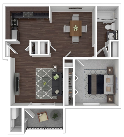 Floor plan - Franklin Park Apartment