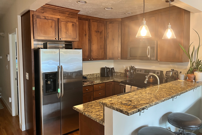 Renovated kitchen with modern appliances - Charming half-duplex close to campus and to LoHi Duplex