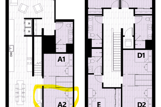 layout of townhouse - Hub on 3rd Ave Townhome