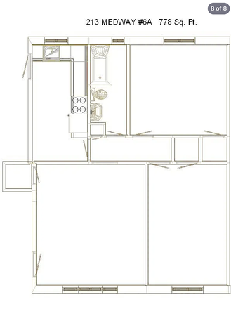 Floorplan - Spacious 2b apartment in Wayland Sq!