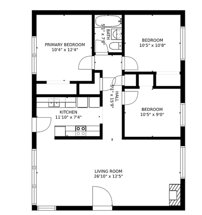 floor plan - Spring 26' Sublet! House