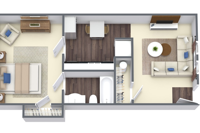 Living Room with Outside Street View - Chapel Tower - 1315 Morreene Road - Walking Distance to Duke Campus