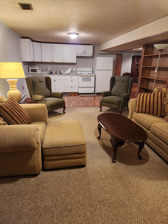 Living Room - Basement apartment close to campus