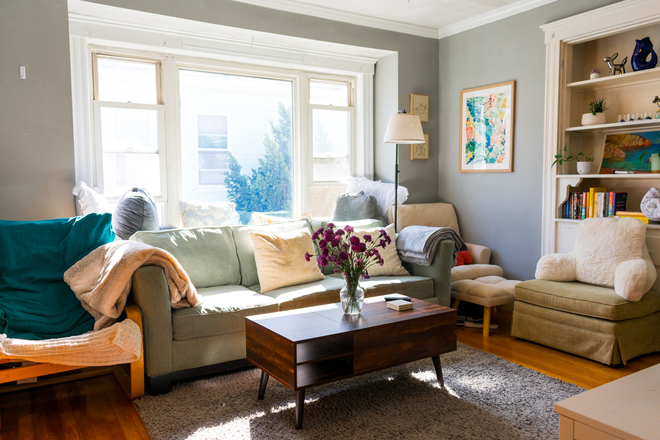 Communal Living Room (TV not pictured) - Sunset Road Private Bedroom Sublet Summer 2026 Apartments