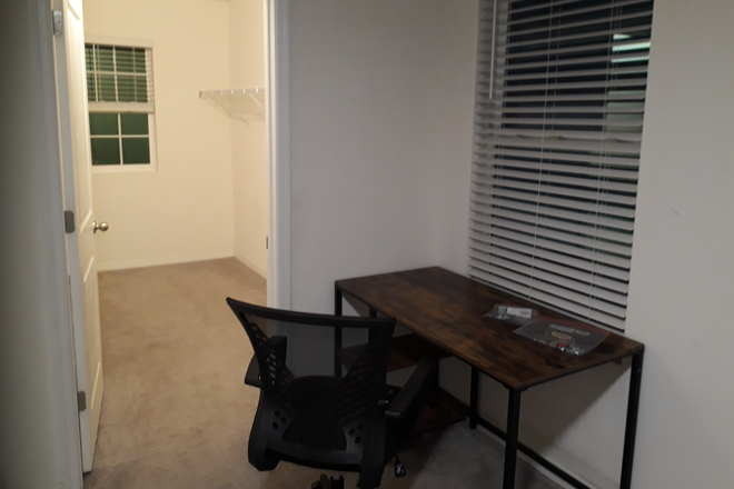 Included Table, Window View - Room with Bed, Bathroom, Large Closet, Shared Kitchen and Living Room House