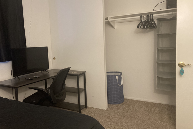 Bedroom closet - Furnished Room for Rent in Condo Close to UCSD