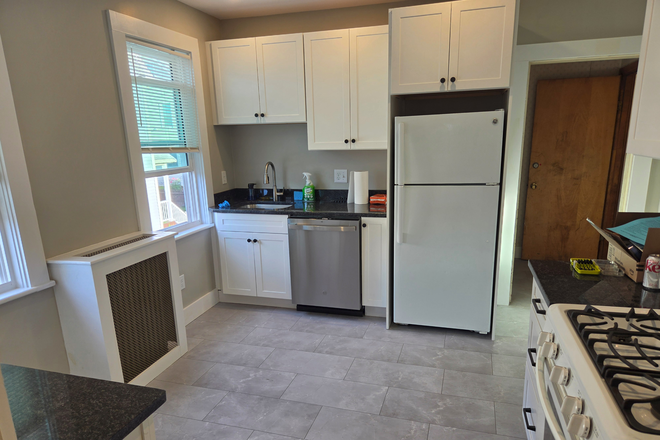 Kitchen, newly renovated top to bottom - Malden Center Area | 1BR + Home Office Space | Quiet Street