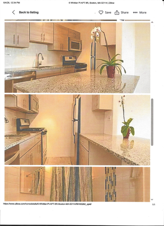 Kitchen and Bath - 6 Whittier Place Condo