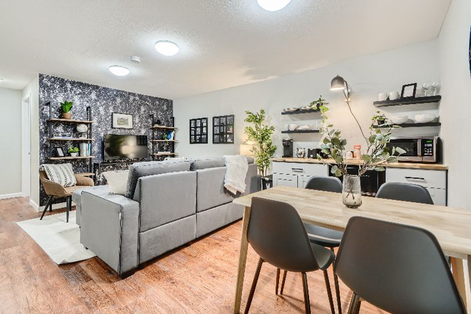 Living Room - Adorable 2 bedroom 1 bath basement located near the airport and Anschutz Medical Campus Apartments