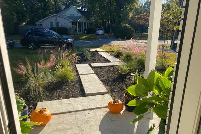 View from the front door - Furnished Bedroom for Rent in West Ashley House!