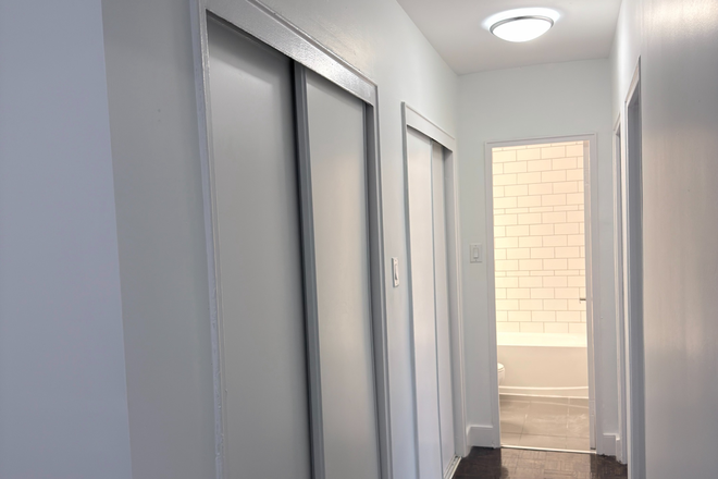 Hallway - 1 unfurnished bedroom in clean 3-bedroom apartment, shared spaces, near transit and downtown