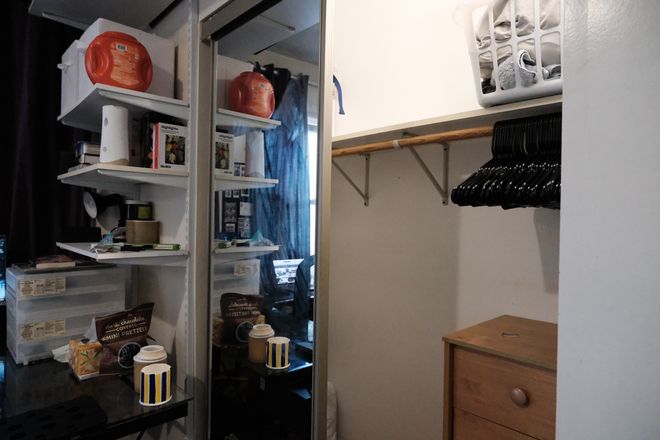 In-side bedroom closet - Sublet Room for Rent near MIT and Harvard Apartments