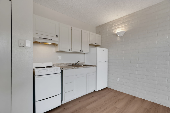 Updated Kitchen. - U OF A OFF CAMPUS STUDIO APARTMENT - Walk to U of A!