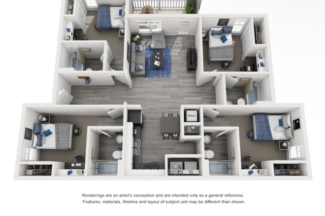 Layout and floorplan - Gainesville Place Apartments