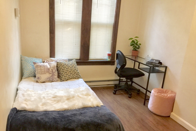 Bedroom - AVAILABLE September 1st!GREAT LOCATION! 6 Minutes Walk to Northeastern- Furnished bedroom