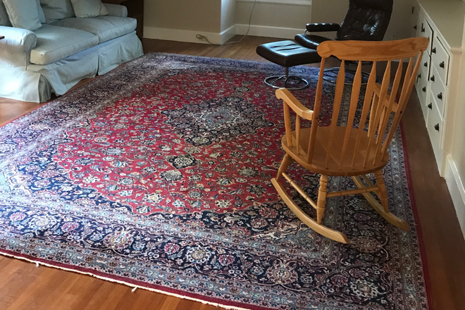 Living Room - Furnished Apartment in West Newton- 3rd Floor of Victorian Era Home