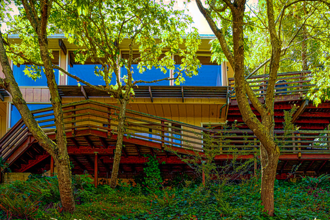 street view - Top Level Of Split level Home Spectacular Views Surrounded by Oaks, Maples & More (unfurnished)